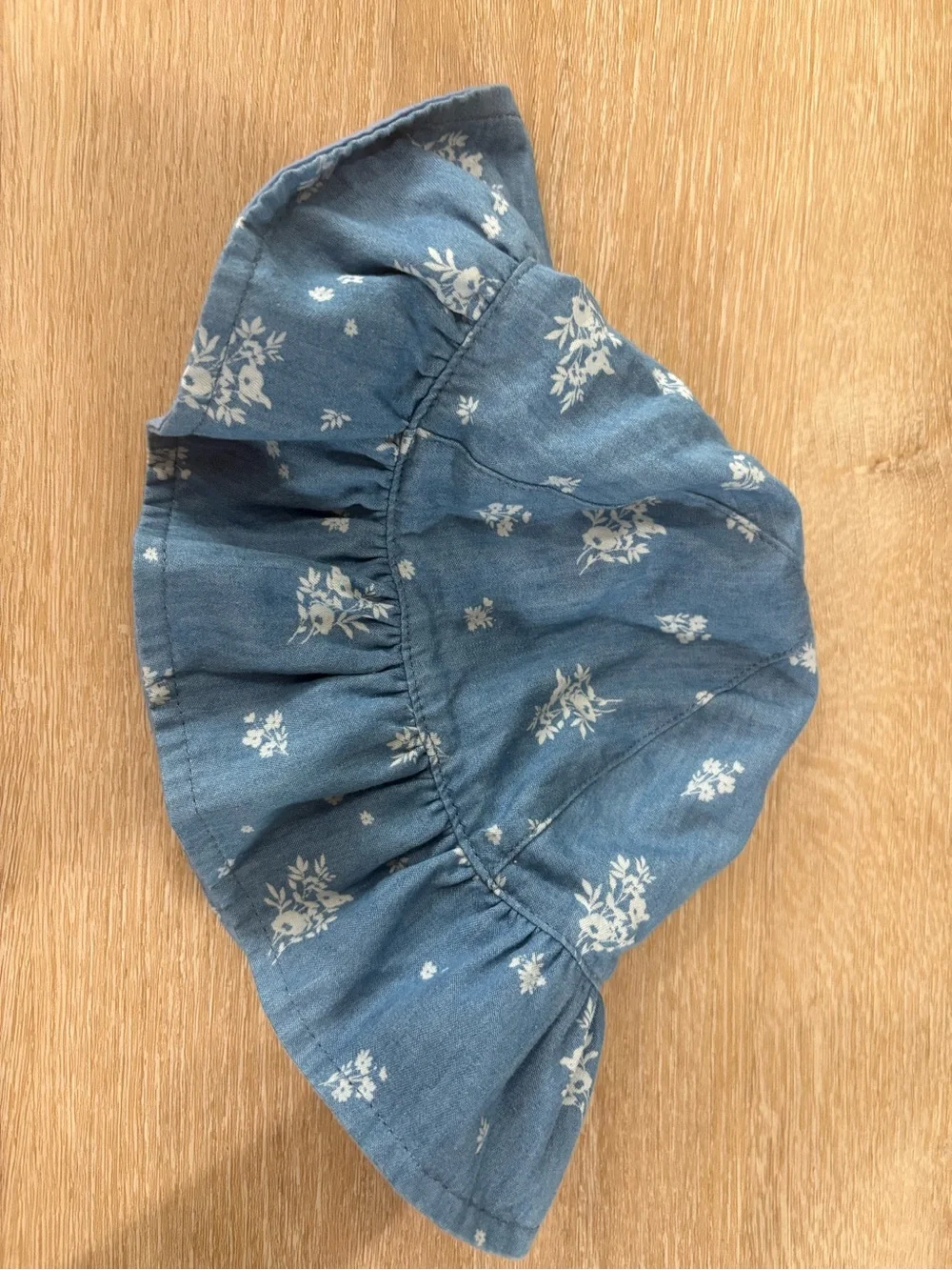 OshKosh B'gosh Blue Floral Ruffle Sun Hat